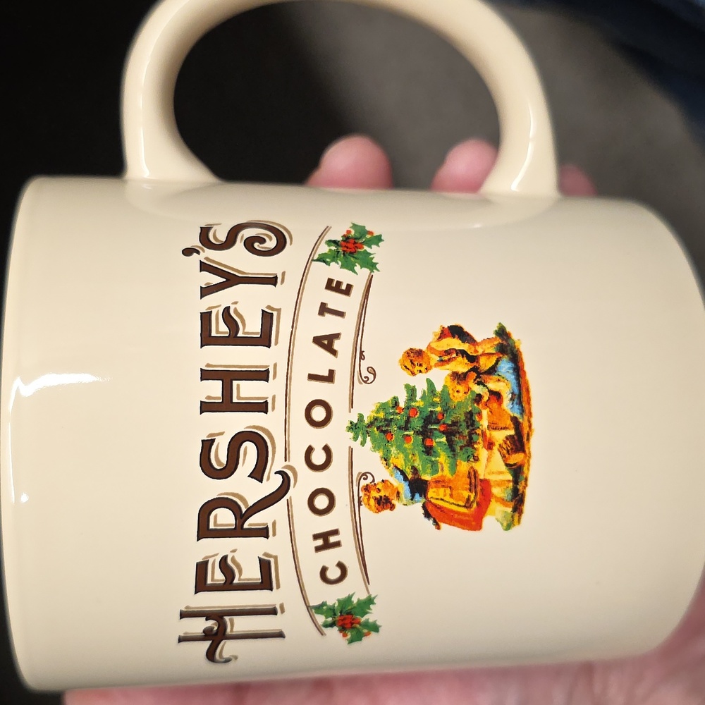 Oversized Hershey Mug.